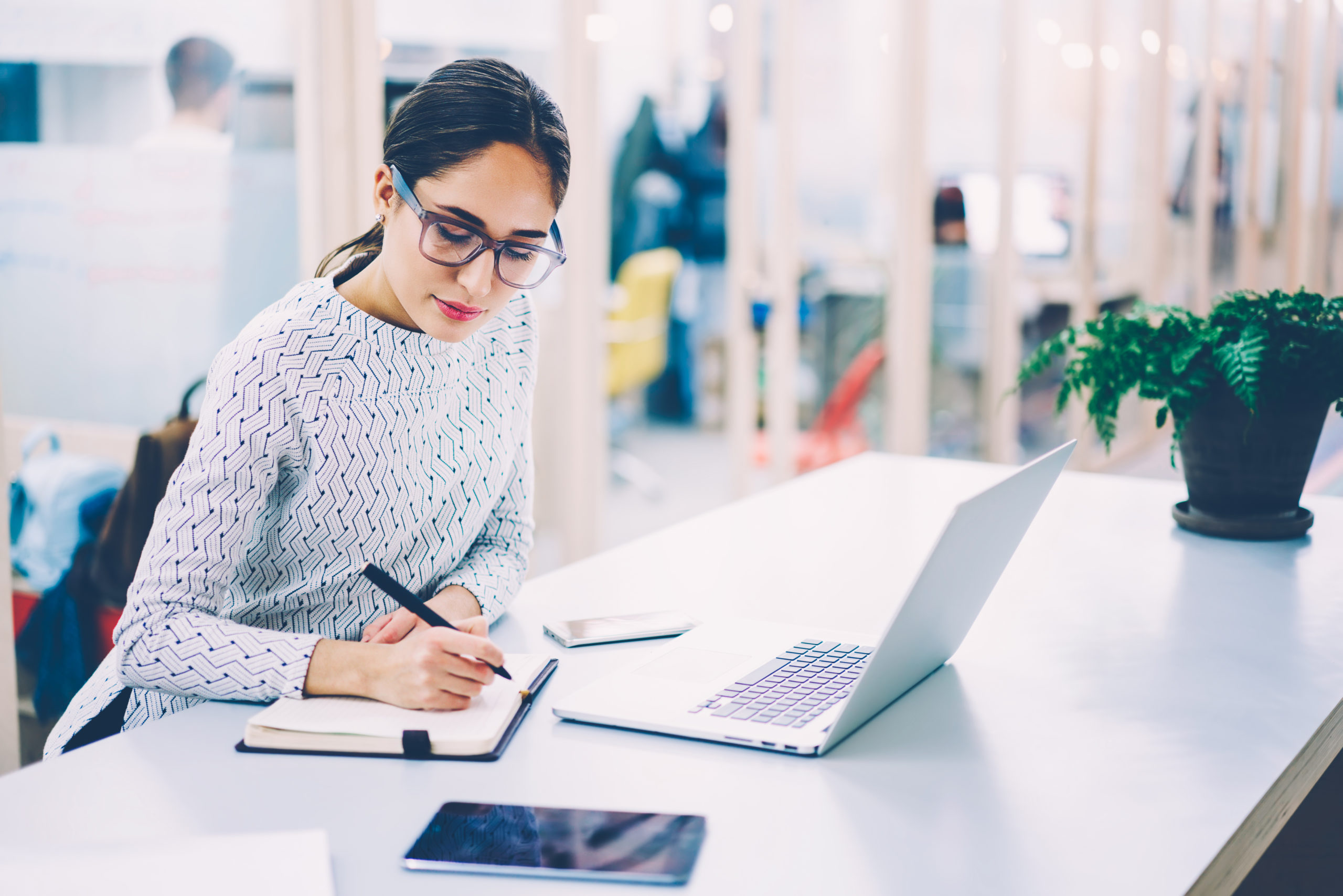 copywriter woman writes great copywriting great