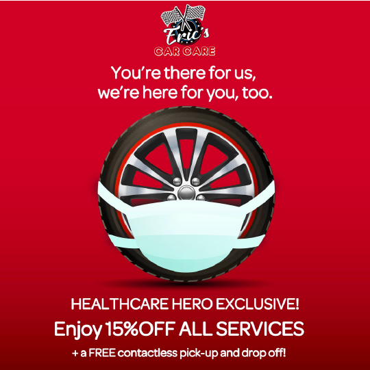 Healthcare exclusive - 15% off services Eric's car care