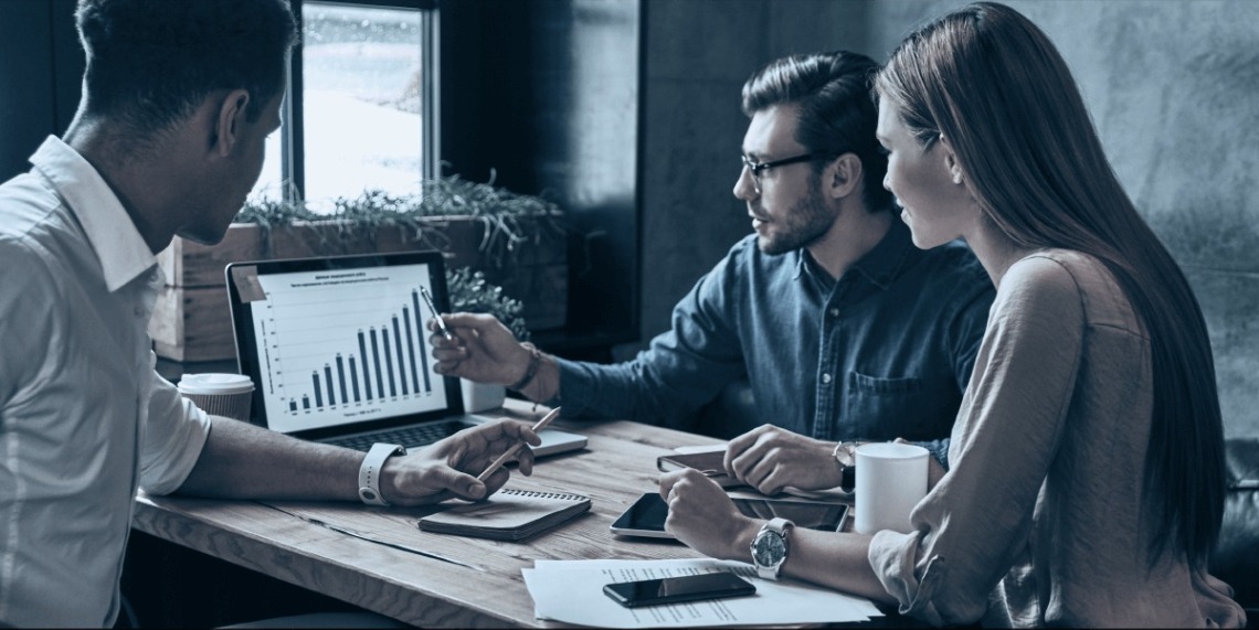 business meeting - paid social to organic social goals