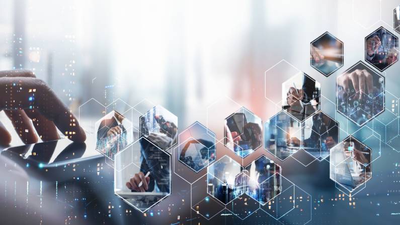 Digital technology concept